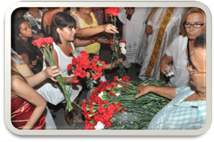 Ofrenda floral a San Roque